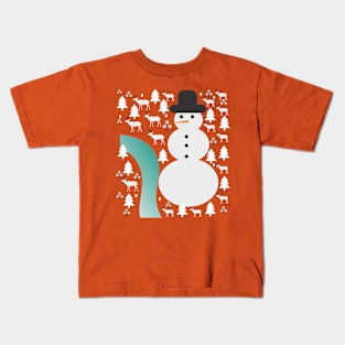 Winter scene Kids T-Shirt